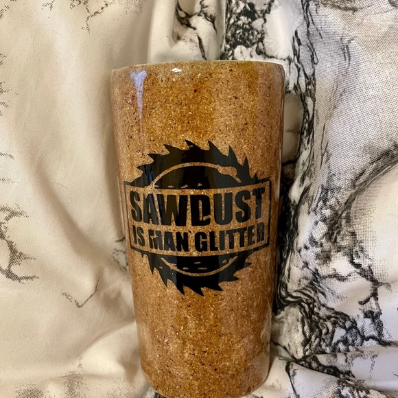 Hand made Saw Dust is Man Glitter tumbler - 20oz Yeti - Picture 4 of 8
